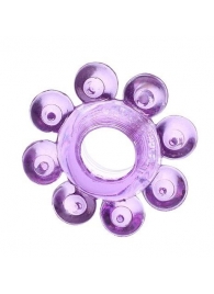 Мягкая фиолетовая гелевая насадка - Toyfa Basic - в Ростове-на-Дону купить с доставкой