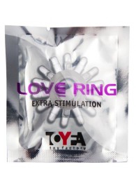 Прозрачное гелевое эрекционное кольцо с шипиками - Toyfa Basic - в Ростове-на-Дону купить с доставкой