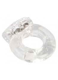 Толстое прозрачное эрекционное кольцо с вибратором - Toyfa Basic - в Ростове-на-Дону купить с доставкой