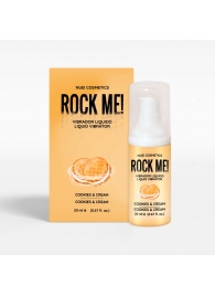 Жидкий вибратор Nuei Rock Me! с ароматом печенья и сливок - 20 мл. - Nuei cosmetics - купить с доставкой в Ростове-на-Дону