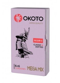 Презервативы OKOTO Mega Mix - 12 шт. - Sitabella - купить с доставкой в Ростове-на-Дону