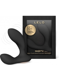 Черный вибростимулятор простаты Hugo 2 - Lelo - в Ростове-на-Дону купить с доставкой