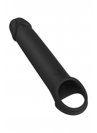 Черная насадка-удлинитель с вибрацией Vibrating Extender With Remote - Dream Toys - в Ростове-на-Дону купить с доставкой