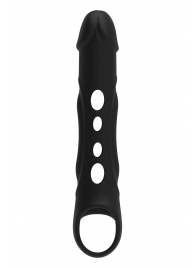 Черная насадка-удлинитель Vibrating Extender With Remote с вибрацией - Dream Toys - в Ростове-на-Дону купить с доставкой