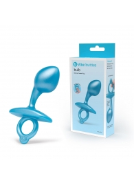 Голубая анальная пробка для массажа простаты Bulb Silicone Prostate Plug - 10,7 см. - b-Vibe - в Ростове-на-Дону купить с доставкой