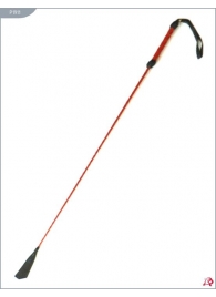 Длинный плетеный стек с красной лаковой ручкой - 85 см. - Подиум - купить с доставкой в Ростове-на-Дону