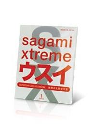 Ультратонкий презерватив Sagami Xtreme SUPERTHIN - 1 шт. - Sagami - купить с доставкой в Ростове-на-Дону
