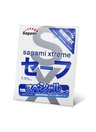 Презерватив Sagami Xtreme Ultrasafe с двойным количеством смазки - 1 шт. - Sagami - купить с доставкой в Ростове-на-Дону