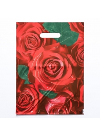 Пакет с цветочным принтом и вырубной ручкой (30х40 см) - Сима-Ленд - купить с доставкой в Ростове-на-Дону