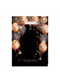 Пакет с вырубной ручкой и принтом в виде шариков (30х40 см) - Сима-Ленд - купить с доставкой в Ростове-на-Дону