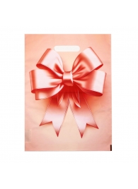 Пакет с принтом в виде банта с вырубной ручкой (30х40 см) - Сима-Ленд - купить с доставкой в Ростове-на-Дону