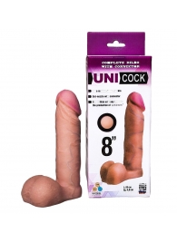 Фаллическая насадка для страпона UNICOCK 8  - 20 см. - LOVETOY (А-Полимер) - купить с доставкой в Ростове-на-Дону