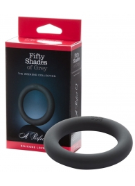Тёмно-серое кольцо для пениса A Perfect O - Fifty Shades of Grey - в Ростове-на-Дону купить с доставкой