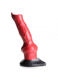 Красный фантазийный фаллоимитатор Hell-Hound Canine Penis Silicone Dildo - 19 см. - XR Brands