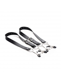 Ремни с зажимами для половых губ Spread Labia Spreader Straps with Clamps - XR Brands - купить с доставкой в Ростове-на-Дону