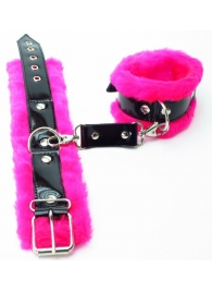 Розовые наручники с мехом BDSM Light - БДСМ Арсенал - купить с доставкой в Ростове-на-Дону