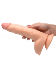 Телесный фаллоимитатор Beefy Brad 9’’ Dildo with Balls - 22,4 см. - XR Brands