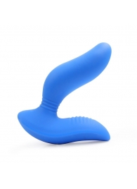 Синий вибромассажер простаты 3,5’’ Curve P-spot Massager - 12 см. - Erokay - в Ростове-на-Дону купить с доставкой