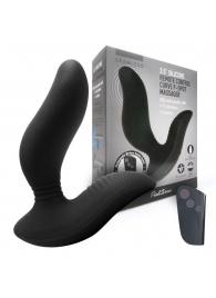 Черный вибромассажер простаты 3,5’’ Remote Control Curve P-spot Massager - 12 см. - Erokay - в Ростове-на-Дону купить с доставкой