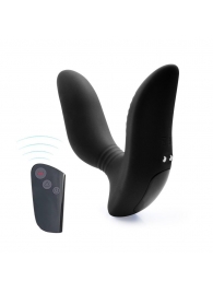 Черный вибромассажер простаты 3,5’’ Remote Control Curve P-spot Massager - 12 см. - Erokay - в Ростове-на-Дону купить с доставкой