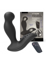 Черный вибромассажер простаты 3,5’’ Remote Control P-spot Massager - 12,5 см. - Erokay - в Ростове-на-Дону купить с доставкой