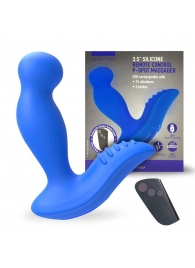 Синий вибромассажер простаты 3,5’’ Remote Control P-spot Massager - 12,5 см. - Erokay - в Ростове-на-Дону купить с доставкой