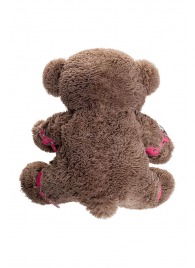 Бондажный набор: бурый мишка с розовыми оковами и наручниками - Pecado - купить с доставкой в Ростове-на-Дону