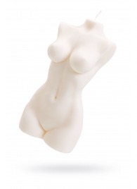 Белая интерьерная свеча в форме женского торса - 850 гр. - Pecado - купить с доставкой в Ростове-на-Дону