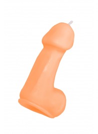 Оранжевая свеча в форме пениса - 47 гр. - Pecado - купить с доставкой в Ростове-на-Дону