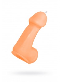 Оранжевая свеча в форме пениса - 47 гр. - Pecado - купить с доставкой в Ростове-на-Дону