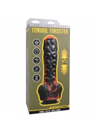Черно-красная мини-машина на присоске Tendril Thruster - 21,6 см. - Doc Johnson - купить с доставкой в Ростове-на-Дону