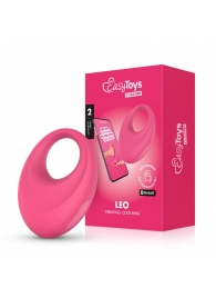 Розовое интерактивное эрекционное виброкольцо Leo - Easy toys - в Ростове-на-Дону купить с доставкой