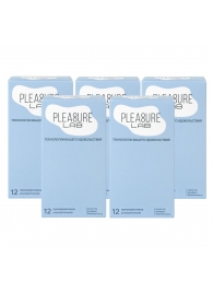 Набор из 5 упаковок ультратонких презервативов Pleasure Lab (по 12 шт.) - Pleasure Lab - купить с доставкой в Ростове-на-Дону