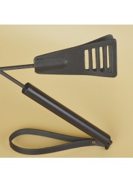 Черный кожаный стек «Сириус» - 60 см. - Sitabella - купить с доставкой в Ростове-на-Дону