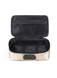Золотистая сумочка для хранения игрушек Discreet Box - Dorcel - купить с доставкой в Ростове-на-Дону