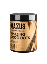 Точечные презервативы MAXUS 2000 Amazing Dots с железным кейсом - 12 шт. - Maxus - купить с доставкой в Ростове-на-Дону