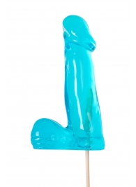 Голубой леденец в форме члена со вкусом блю кюрасао - 173 гр. - Sosuчki - купить с доставкой в Ростове-на-Дону