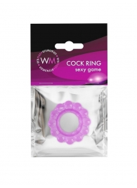 Лиловое эрекционное кольцо с 2 рядами стимулирующих шариков - Erowoman-Eroman - в Ростове-на-Дону купить с доставкой