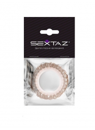 Эрекционное кольцо с бежевыми «ресничками» - Sextaz - в Ростове-на-Дону купить с доставкой