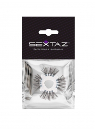 Эластичное эрекционное кольцо с черными «ресничками» - Sextaz - в Ростове-на-Дону купить с доставкой
