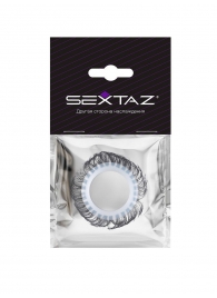 Эластичное эрекционное колечко с черными «ресничками» - Sextaz - в Ростове-на-Дону купить с доставкой