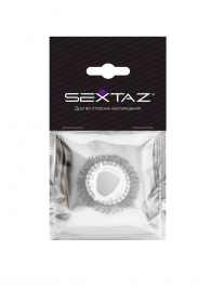 Эластичное эрекционное кольцо с длинными черными «ресничками» - Sextaz - в Ростове-на-Дону купить с доставкой