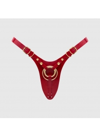 Красный пояс для фиксации насадок Strap-On-Me Leatherette Harness Fabulous - Strap-on-me - купить с доставкой в Ростове-на-Дону