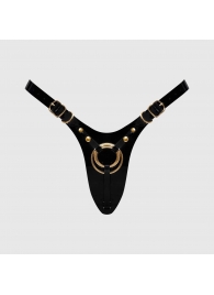 Черный пояс для фиксации насадок Strap-On-Me Leatherette Harness Fabulous - Strap-on-me - купить с доставкой в Ростове-на-Дону