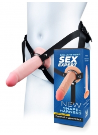 Мужской полый страпон на регулируемых ремнях - 18,5 см. - Sex Expert - купить с доставкой в Ростове-на-Дону