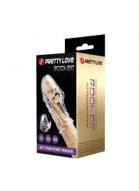 Прозрачная насадка на пенис Booker - 8 см. - Baile - в Ростове-на-Дону купить с доставкой