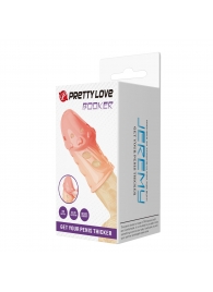 Телесная насадка на пенис Booker - 8 см. - Baile - в Ростове-на-Дону купить с доставкой