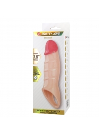 Телесная удлиняющая насадка на пенис Darnel - Baile - в Ростове-на-Дону купить с доставкой