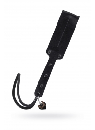 Черный кожаный пэддл - 32 см. - Pecado - купить с доставкой в Ростове-на-Дону