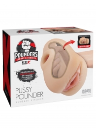 Телесный мастурбатор-вагина Pussy Pounder Squeeze Stroker - Pipedream - в Ростове-на-Дону купить с доставкой